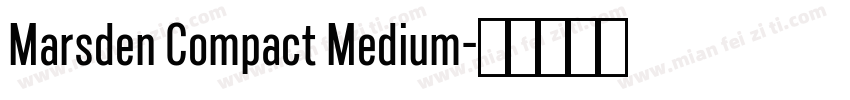 Marsden Compact Medium字体转换